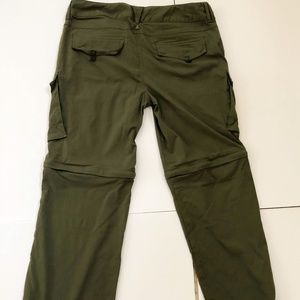 PRAna green/sage Convertible Hiking Pants size 8